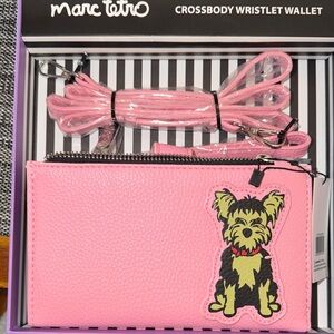 Marc Tetro Pink Crossbody Wristlet Wallet